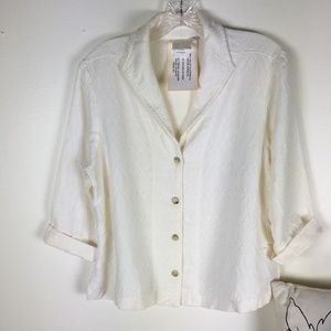 Mill Valley Clothing Cream Career Top